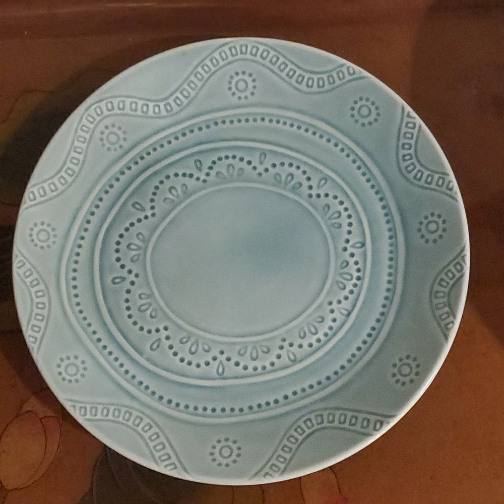 Threshold Kennet Azure Stoneware Dinner Plate 10.5"